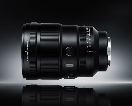 7Artisans 135mm F1.8 Max lens against a black background