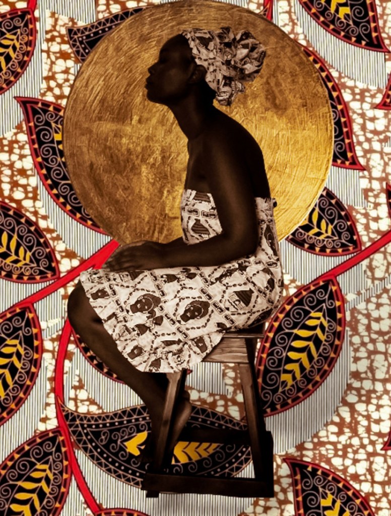  “Olutunde”, this mixed-media collage concludes the series. “Olutunde” means in Yoruba 
“the sacred one has returned” explores returning to oneself as a continuous act.
