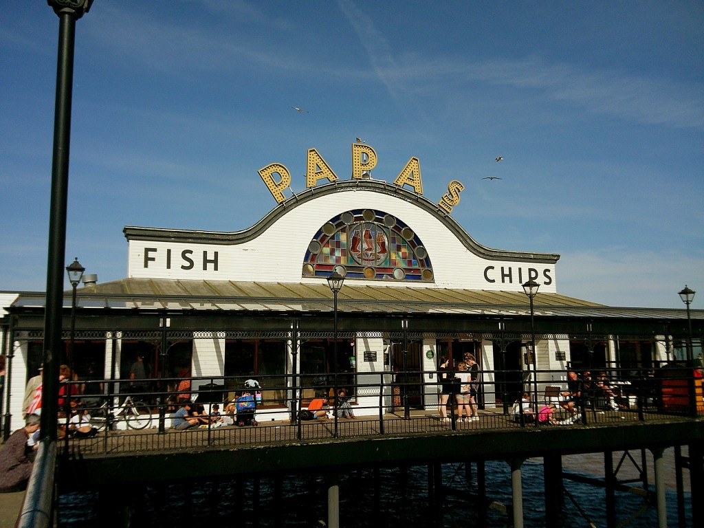 Camp Snap 2 - Papas fish and chips in Cleethorpes. Photo JW