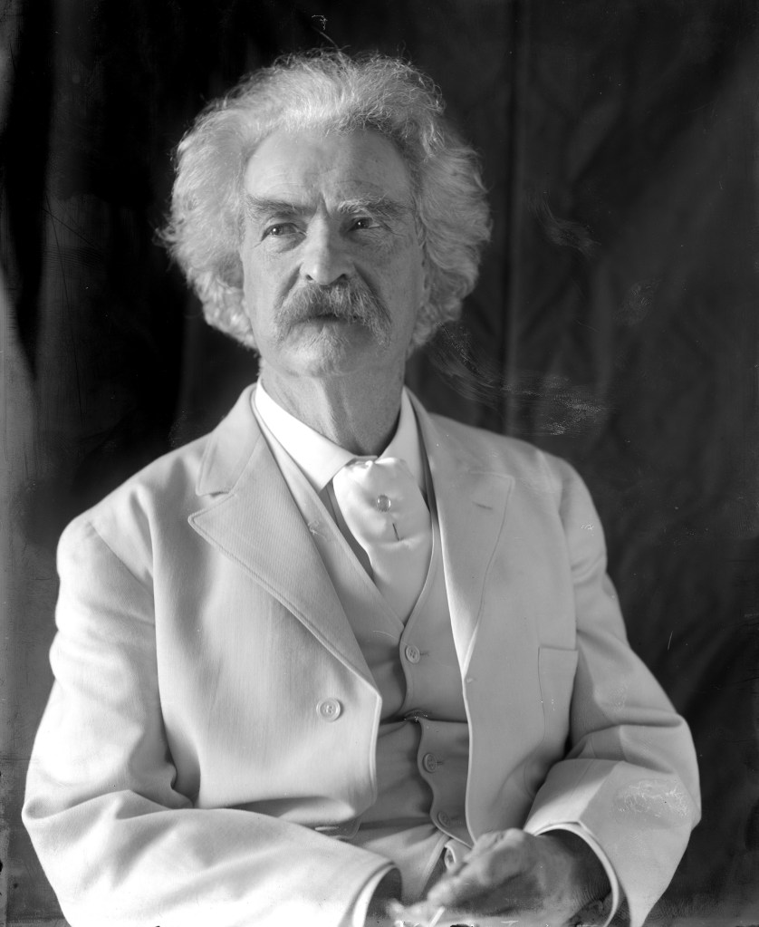 Portrait of Samuel Clemens, better known as Mark Twin, author of Tom Sawyer