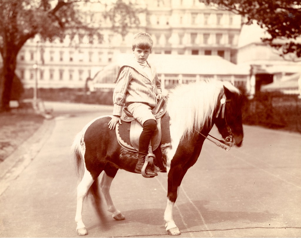 Archie Roosevelt, son of American President Theodore Roosevelt, 1902 sitting on a horse