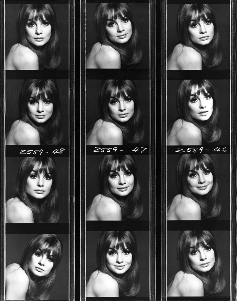 Jean Shrimpton contact sheet shot for Italian Vogue 1965 Brian Duffy