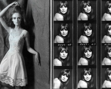 LEFT-Grace Coddington-1962 Brian Duffy RIGHT-Jean Shrimpton contact sheet shot for Italian Vogue 1965 Brian Duffy