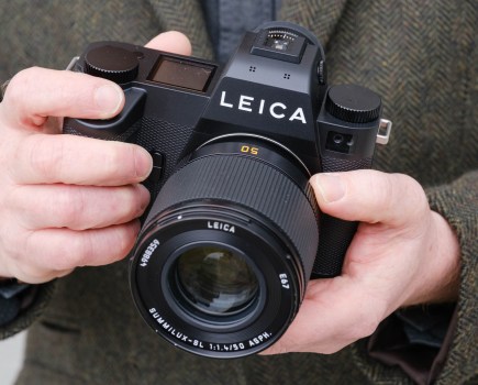 Leica SL3-P in-hand. Image credit: Andy Westlake