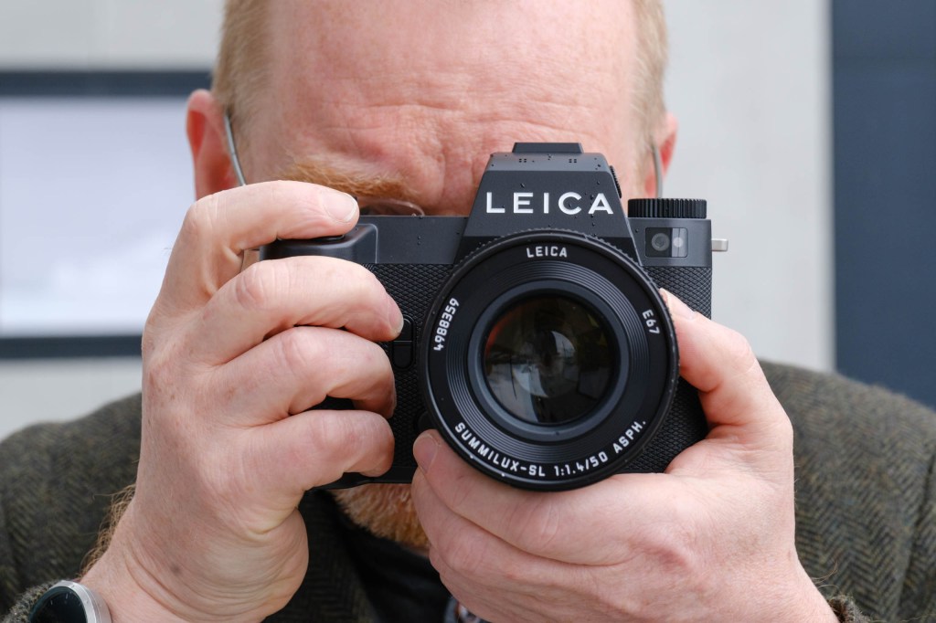 Leica SL3-P in use. 