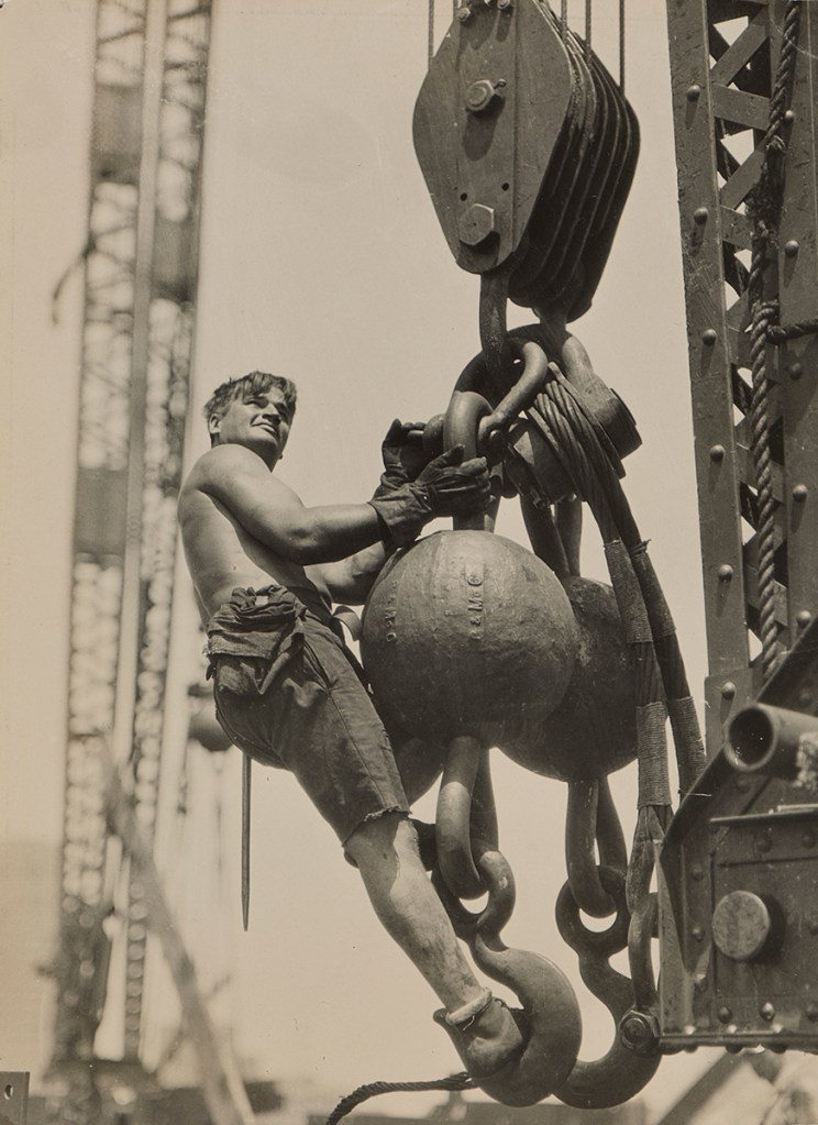 Lewis Hine, Riding the Ball High 
up on Empire State, c.1930