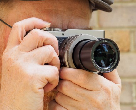 Panasonic Lumix L10 in use.