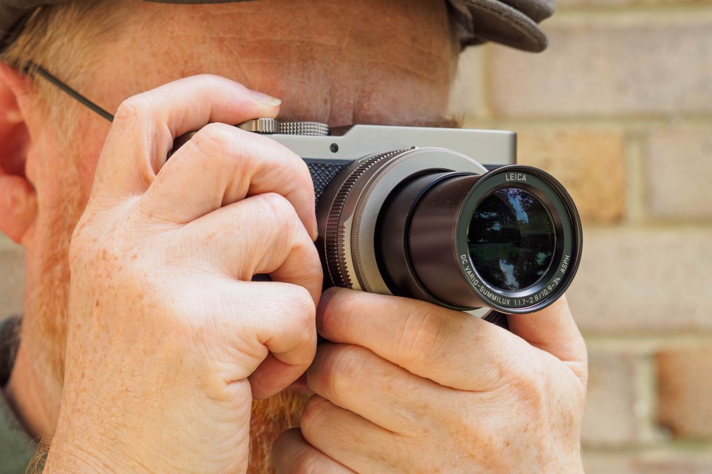 Panasonic Lumix L10 in use. 