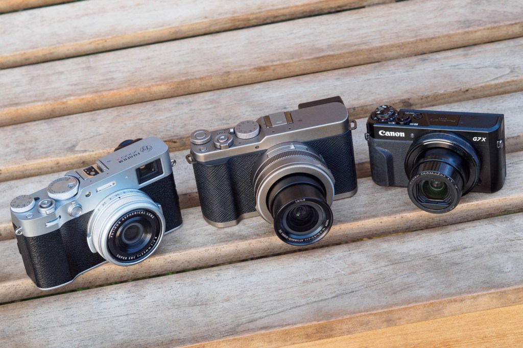 Panasonic Lumix L10 compared to Fujifilm X100VI and Canon PowerShot G7X II