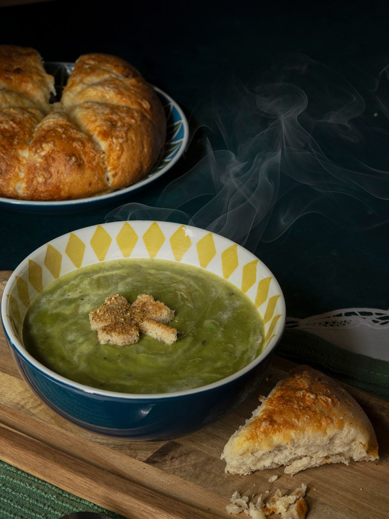 food photo of a green soup