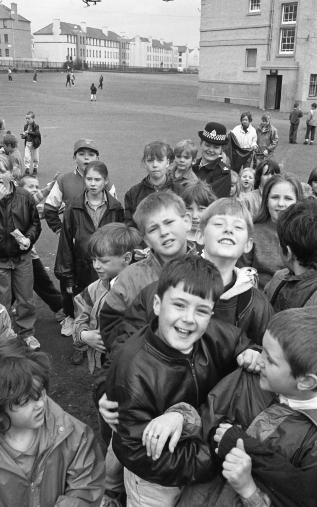 children in a schoolyard