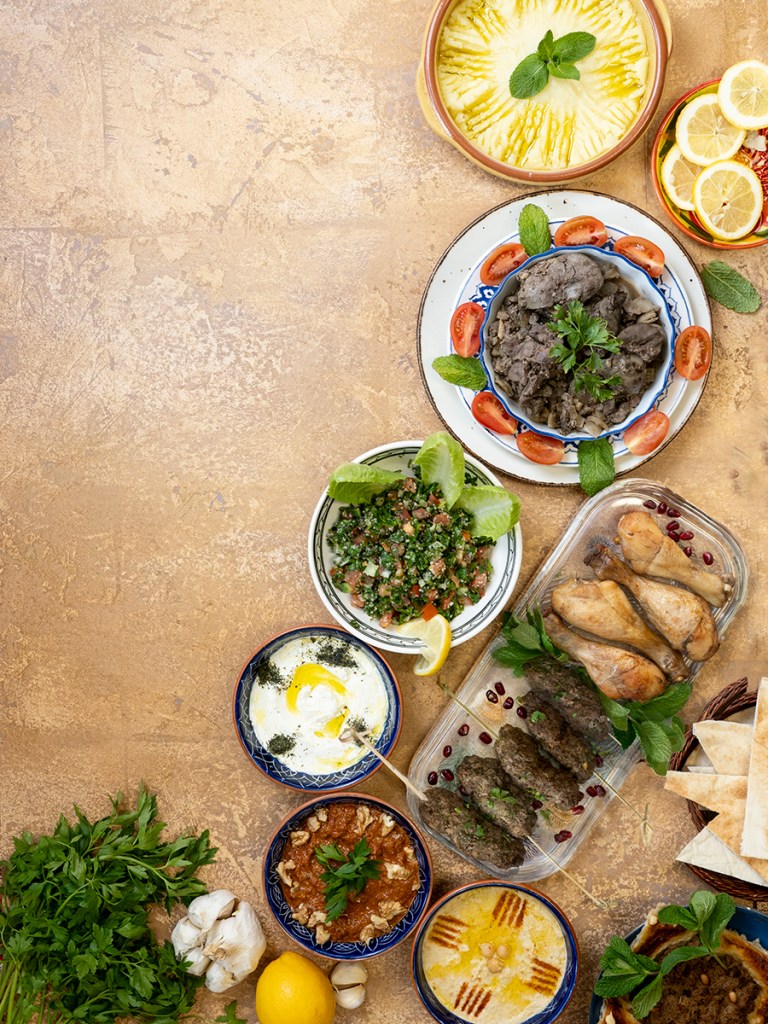 Lebanese Cookbook cover for Dancing Flavours