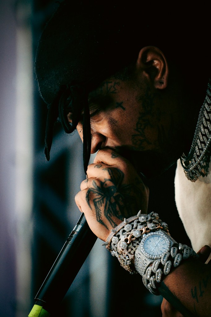 Ski Mask the Slump God wears an iced-out Royal Oak watch