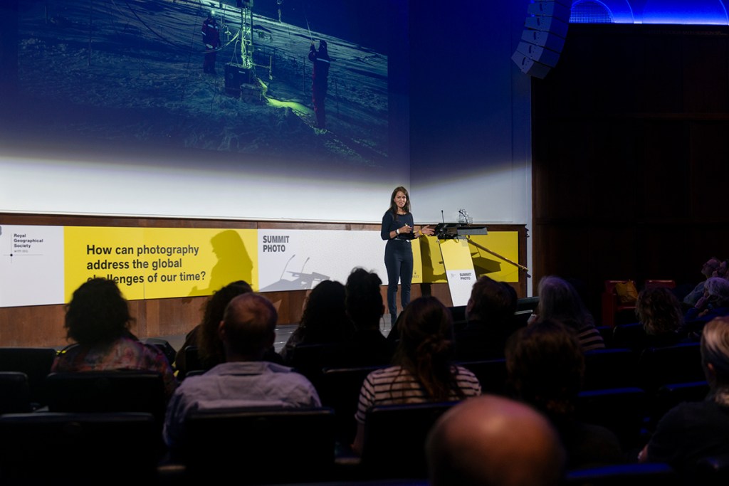 Speaker on the stage at Summit Photo Image: Zula Rabikowska