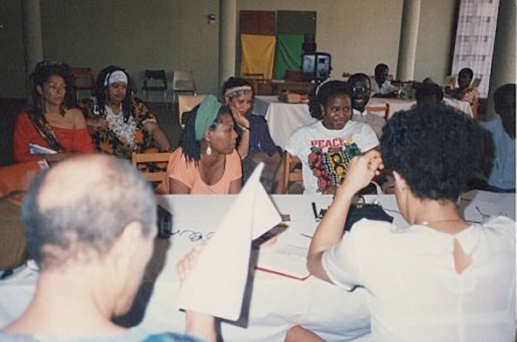 Suzy June FESPACO 87. From June Givanni - The Making of a Pan African Cinema Archive by Onyeka Igwe
