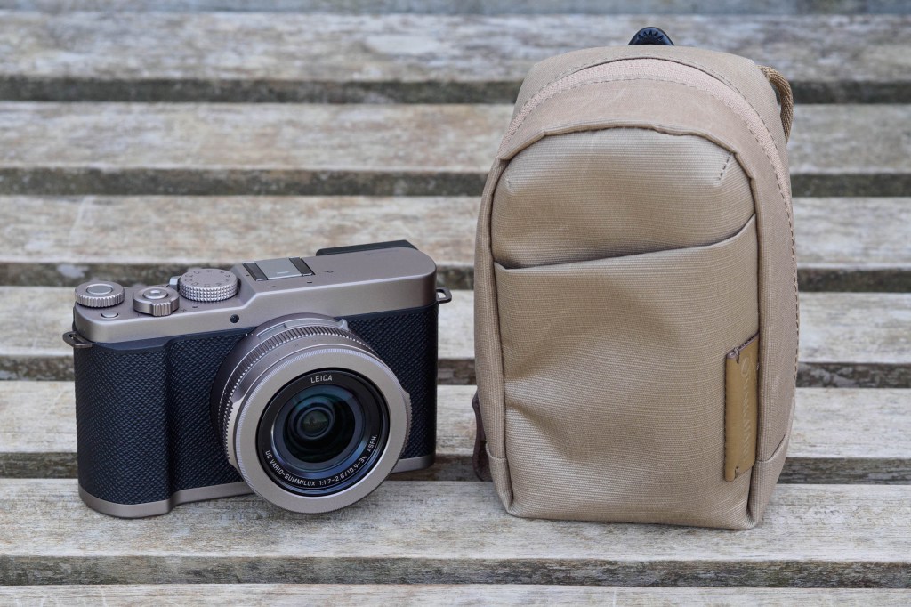 Vanguard VEO Metro Medium Compact Camera Bag with Panasonic Lumix L10. 