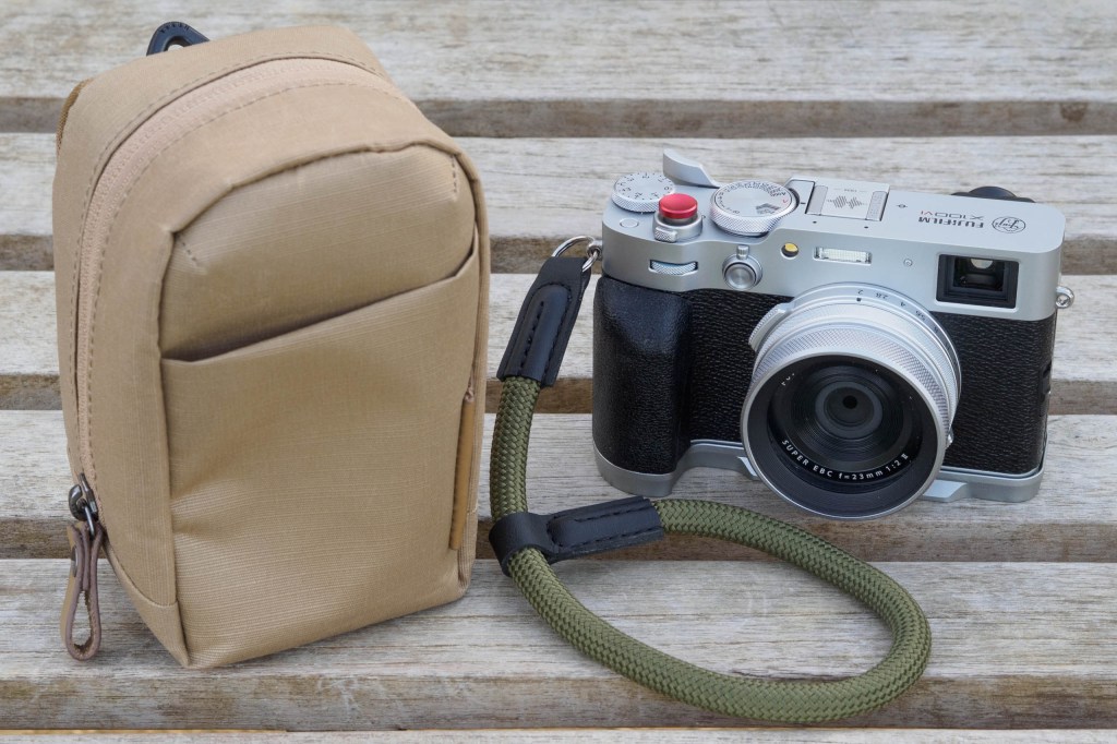 Vanguard VEO Metro Medium Compact Camera Bag with X100VI and accessories