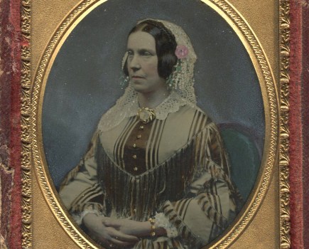 A hand-tinted ambrotype, one of several off-shoots of wet plate photography (Courtesy of Ron Cosens)