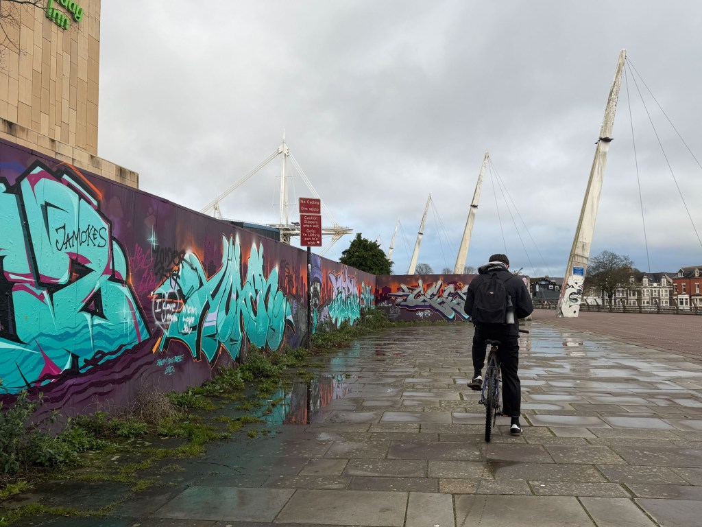 A person on a bike