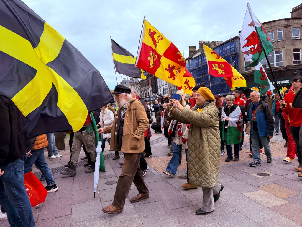 A protest or parade