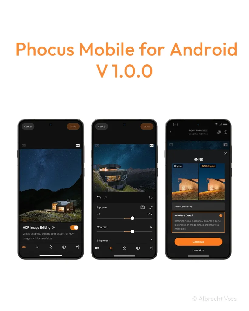 Hasselblad Android App. Image: Albrecht Voss/Hasselblad