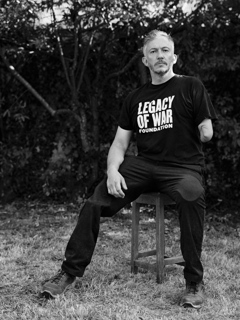 In 2011, while embedded in Afghanistan with American troops, photographer Giles Duley stepped on an IED that would take both his legs and left arm. Over the next year in hospital, and through over 35 operations, Duley fixated on what he knew he most needed to do: get back to work. In 2017 Duley started @legacyofwarfoundation, which supports people affected by conflict worldwide to help them rebuild their lives. Image Credit: Jim Marsden