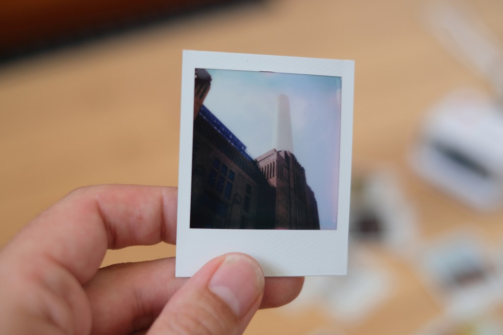 Polaroid Go photograph of Battersea Power Station
