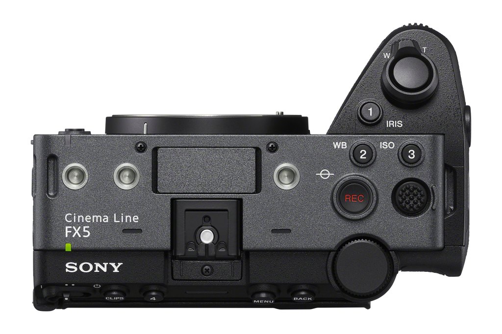 Sony FX 5 top view.