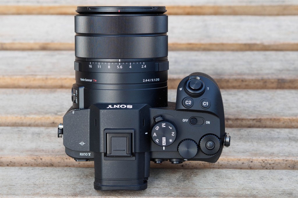 Sony RX10 V top controls.