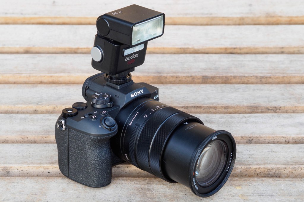 Sony RX10 V with Godox iT32 flash.