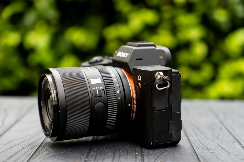 Viltrox AF 35mm F1.8 EVO II mounted on a Sony A7R V