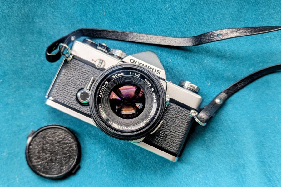 Vintage Olympus film camera. Image: Rachel Brewster-Wright / Little Vintage Photography