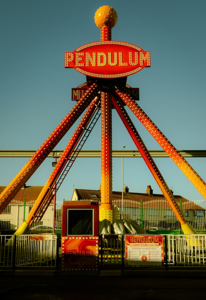 pendulum swing ride at amusement park