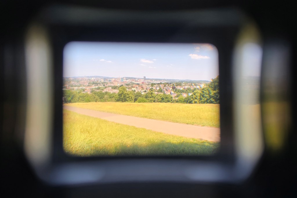 Cropped to show a frame around the image. Photo Joshua Waller